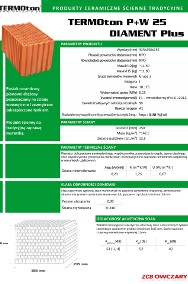 Cegła Pustak TERMOton 25P+W szlifowany Diament Plus Plaster Miodu+dost-2