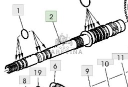 John Deere 6820 6920 6920S Wał Skrzyni Biegów CZĘŚCI L156671 AL208303
