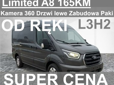 Ford Transit Limited 165KM Automat Drzwi Lede Kamera 360 Od ręki Super cena !-1