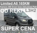 Ford Transit Limited 165KM Automat Drzwi Lede Kamera 360 Od ręki Super cena !