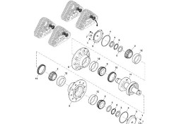 John Deere 9470RX - Oś RE575998 (Gąsienice i obciąźniki)