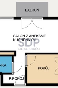 Przestronne mieszkanie 2-pokojowe|Balkon-2