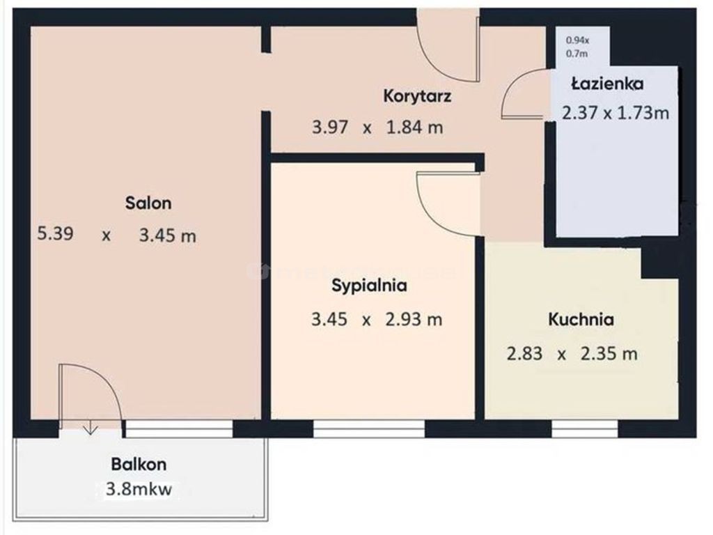 2pok + Balkon I Wirek ul. Bocianów I 7 piętro - Widok 2