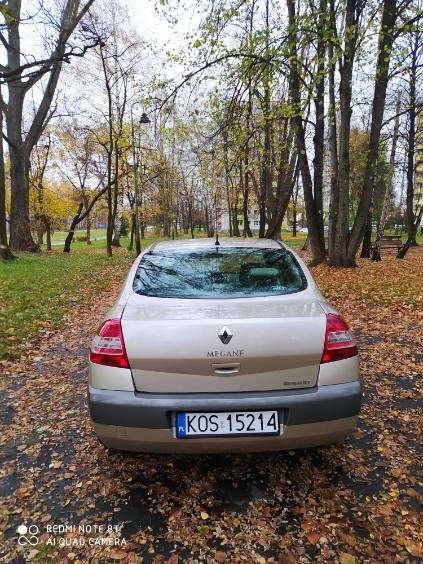 Renault Megane II Piękna złota, salon Polska, bezwypadkowy , tylko 184tys km