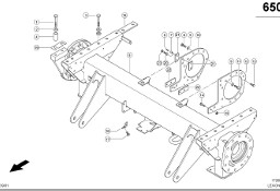 Claas Lexion 600 OŚ NAPĘDZANA 0007700051 (Oś napędowa)