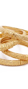 Nowa bransoletka indyjska bangla bangle złoty kolor orientalne Indie Arabskie-3