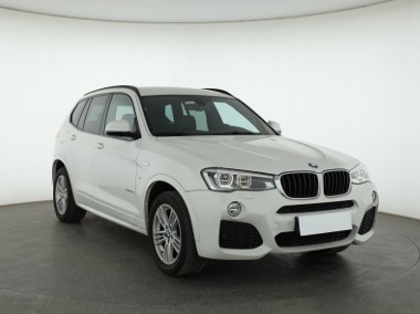 BMW X3 II (F25) , Salon Polska, Serwis ASO, 190 KM, Automat, Skóra, Navi,-1