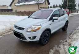 Ford Kuga I 2.0 TDCI Titanium / Biała perła / Panorama / Navi / Skóra / 2x PDC
