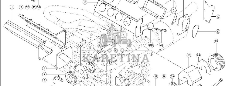 Claas Lexion 600 BLACHA PRZYŁĄCZA 0007988382 (Izolacja silnika)-1