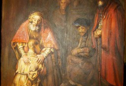 Kopia obrazu Rembrandta "Powrót syna marnotrawnego" 