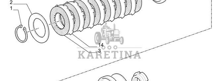 New Holland T6010 T6090 T7230 Piasta 5193227-1
