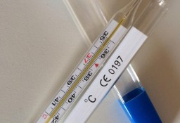 Termometr rtęciowy lekarski - niebieskie etui
