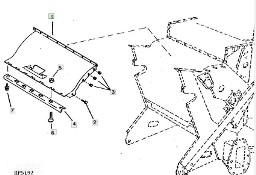 John Deere CTS - podajnik poziomy - jarzmo z wałem H147845