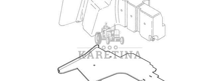 New Holland T6010 Osłona 82037141-1