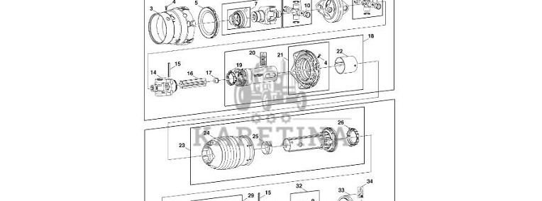 John Deere 960 - Jarzmo przegubu uniwersal. DC212916 (Układ napędowy)-1