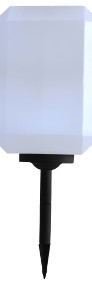 vidaXL Lampy solarne na zewnątrz, 2 szt., LED, 30 cm, białe 44464-3
