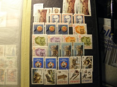 1985 rok - Ploskie znaczki filatelistyczne niestemplowane 49 szt. i 2 Bloki-1