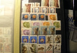 1985 rok - Ploskie znaczki filatelistyczne niestemplowane 49 szt. i 2 Bloki
