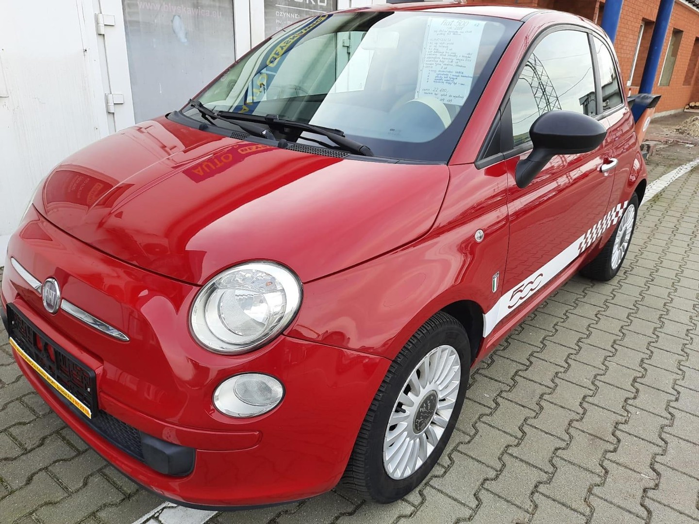 Fiat 500 CZERWONY , PRZEBIEG 169.980km, KLIMATYZACJA! SUPER WYPOSAŻENIE