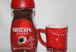 Kawa rozpuszczalna Nescafe classic 200g + kubek czerwony zimowy Boże Narodzenie