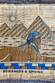 Obraz papirus Piramidy i Sfinks Egipt-3