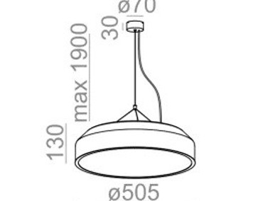 Lampa Maxi ring led zwieszany AQForm-2