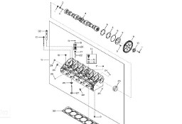 John Deere 9470RX - Głowica cylindra RE520563 (Silnik)
