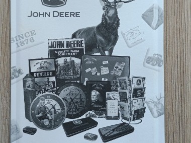 Tablica szyld reklamowy JOHN DEERE metal oryginał 10,2x14,4 cm-2