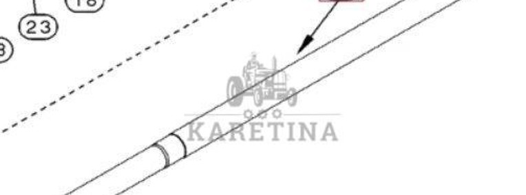 Case Magnum MX 225 260 New Holland TG Wałek Wał Skrzyni Biegów 197595A3-1