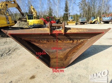 Łyżka trapezowa 340-50cm do koparki Miller fi 80 / Duża masywna łyżka-1