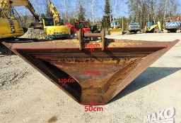 Łyżka trapezowa 340-50cm do koparki Miller fi 80 / Duża masywna łyżka