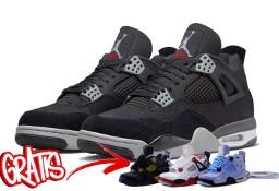 Nike AIR JORDAN 4 Black Canvas / DH7138–006