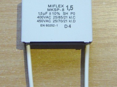 Kondensator rozruchowy 1,5µF MKSP-8-1