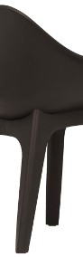 vidaXL Krzesła ogrodowe z podłokietnikami, 2 szt., brązowe, plastik 45615-4