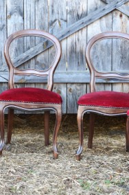 Cztery zabytkowe krzesła vintage-2