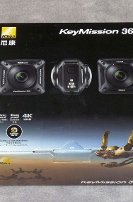 Kamera sportowa Nikon 360 KeyMission 4K WiFi NFC, niewiele używana + gratis-2