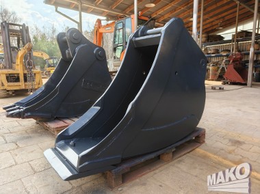 Łyżka 45cm do koparki Miller fi 80 / Podwójny przykręcany gruby lemiesz-1