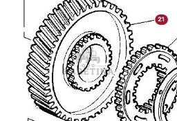 Massey Ferguson 3690 Koło Zębate Zębnik Zębatka Przekładni Dynashift CZĘŚCI 3619347M92