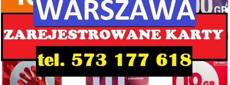 Warszawa Zarejestrowane karty SIM polskie startery telefoniczne ANONIM działają-1