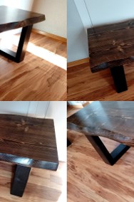 stolik kawowy rustyk z drewna drewniany ława stół loft 96cm  X02-2