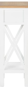 vidaXL Stolik boczny, biały, 27x27x65,5 cm, drewniany280057-4