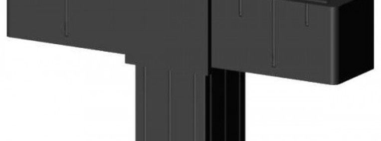 Łącznik plastikowy do profili aluminiowych typ E kolor czarny, 20x20x1,5-1