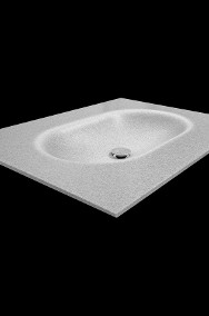Umywalka wygięta bezpośrednio z blatu kompozytowego o wymiarze 80,4x60,4x1,2cm-2