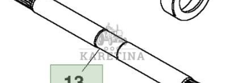 John Deere 8360R Wałek wyjściowy WOM CZĘŚCI R215988-1