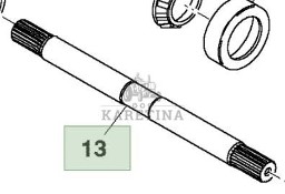 John Deere 8360R Wałek wyjściowy WOM CZĘŚCI R215988
