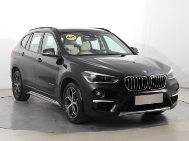 BMW X1 F48 , Salon Polska, Serwis ASO, 190 KM, Automat, Skóra, Navi,-1