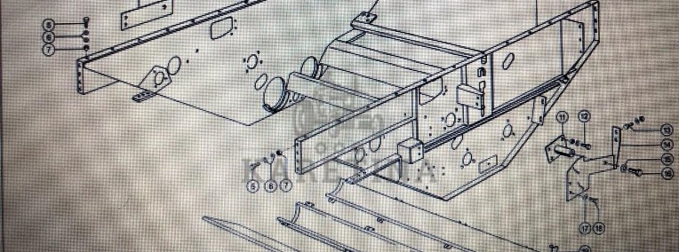 Klapa do Claas Mega 370-340 Nr kat. 000 687 484 0 Nr kat. 000 687 484 0-1