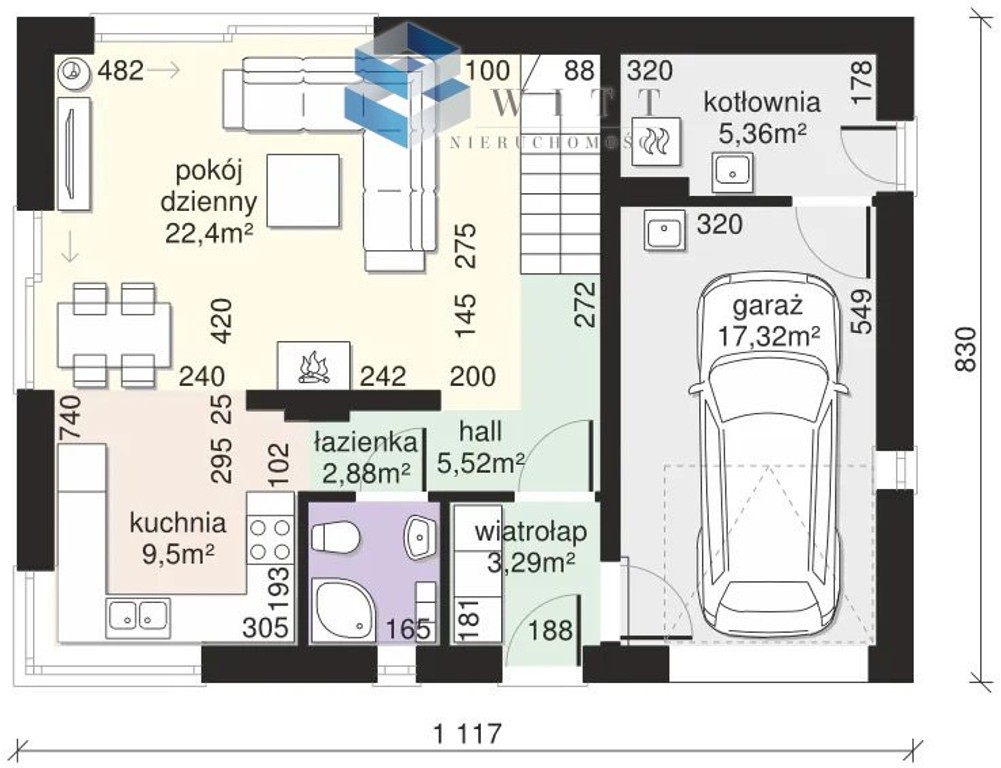 Działka 1200 m² z fundamentami + projekt 98 m² - Więcej