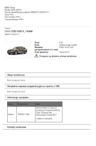 BMW VIN Sprawdzenie Przebieg Historia serwisowa Raport ASO PDF 7/7-2