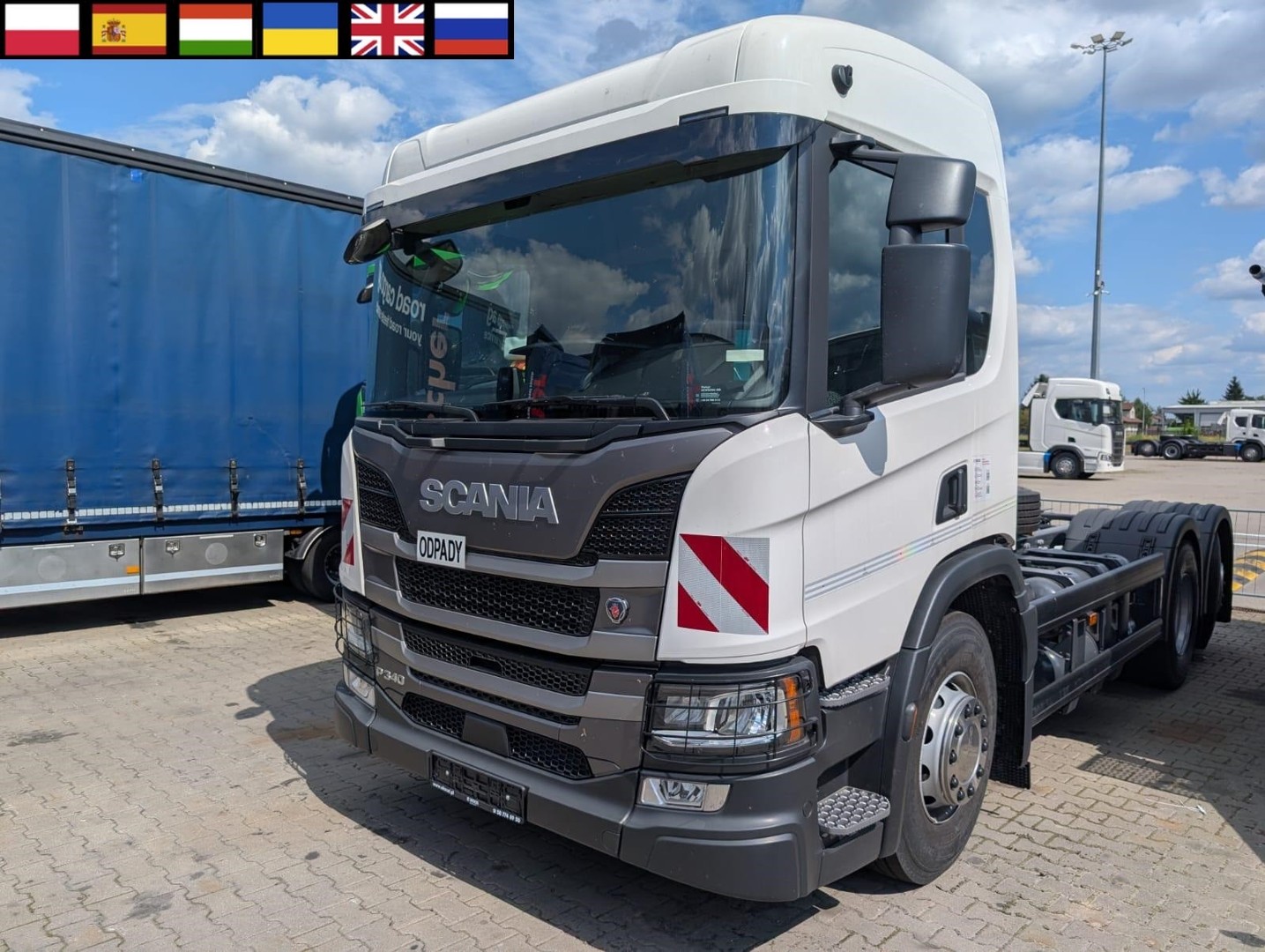 Scania P310 P 340 B6x2*4NA / rama pod zabudowę/ oś skrętna/ CNG / 8 sztuk_235956